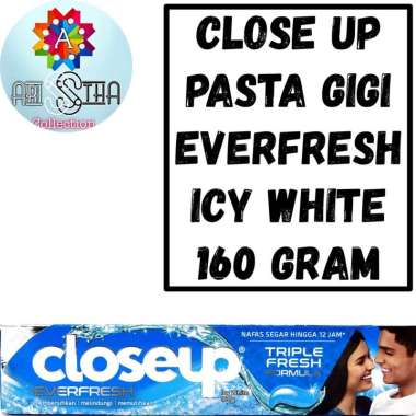 Close Up Pasta Gigi EverFresh Icy White Menthol Fresh 160 Gram Icy White