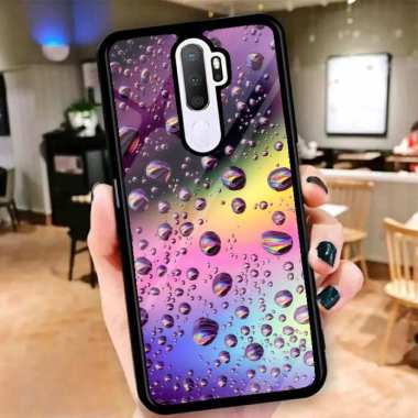 Custom Case Casing Glosy Tempered Glass Cover Belakang Skin Hp Vivo V5, V7, Y83 VIVO Y83 SERIES 2
