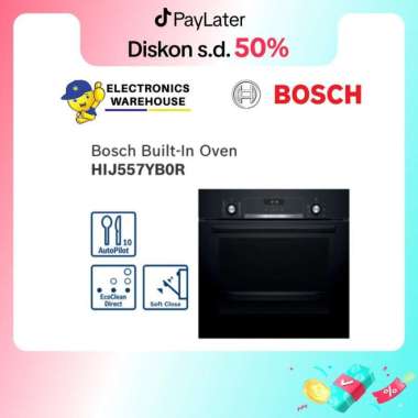Bosch HIJ557YB0R Oven Tanam / Built-In Oven with Steam Seri 6