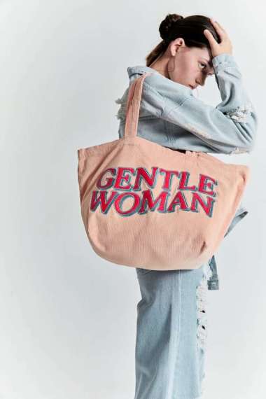 Gentlewoman Corduroy Tote Bag - Pink