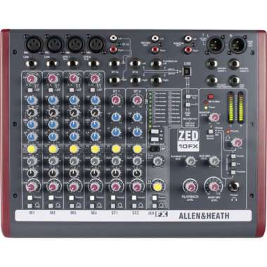 Allen & Heath ZED-10FX / ZED 10FX / ZED10FX Mixer with USB Audio Interface and Effects