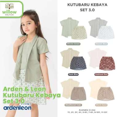 Setelan Baju Anak - Arden & Leon Kutubaru Kebaya Set 3.0 7-8Y Weathered Teak