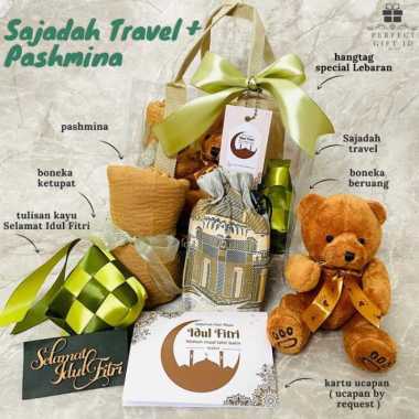 Eid Hampers / Hampers Lebaran / Hampers Idul Firti / Kado Lebaran Pashmina+Sajada Lebaran Cowok