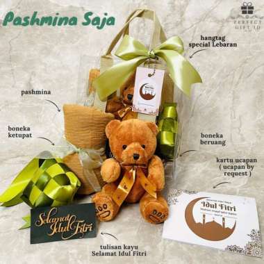 Eid Hampers / Hampers Lebaran / Hampers Idul Firti / Kado Lebaran Pashmina Saja Lebaran Cowok