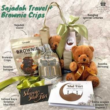 Eid Hampers / Hampers Lebaran / Hampers Idul Firti / Kado Lebaran Sajadah+Brownie Lebaran Cowok