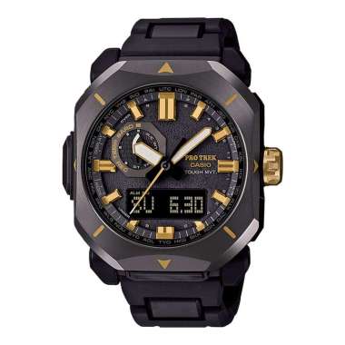 Jam Tangan Pria Casio Pro Trek PRW-6900ZE-1DR 50th Anniversary Zero To One Black Stainless Steel Ban