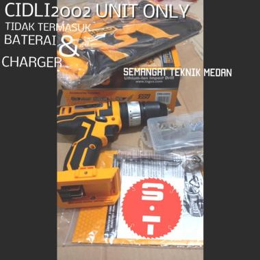 CIDLI2002 CORDLESS IMPACT DRILL BOR BATERAI BETON 10mm UNIT ONLY INGCO