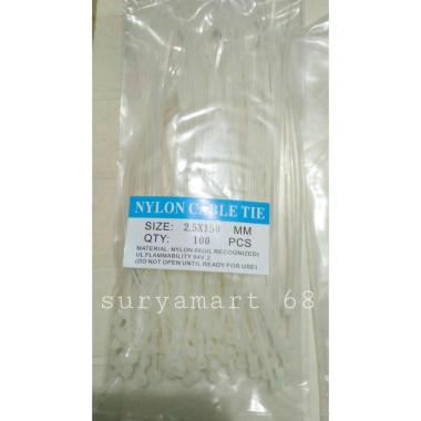 Kabel ties / Cable tie Nylon / Pengikat kabel 2.5 x 100mm