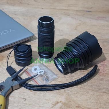 CONVOY C8+ HOST BODY SENTER LED FOKUS C8 BLACK HITAM