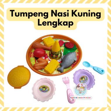 Mainan Anak Perempuan Masak Masakan Nasi Tumpeng Kuning Selamatan