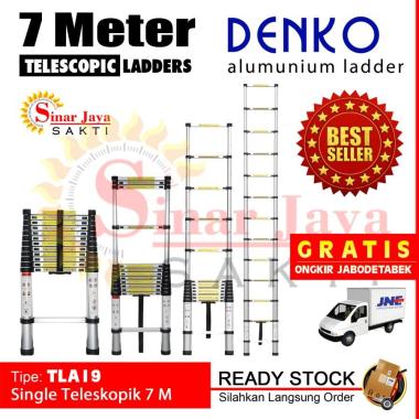 Tangga Lipat Teleskopik 7 Meter Telescopic Telkom Denko TLA19 7 M