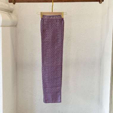 Lausboutique-Rok Songket-Seri Lampung Pastel S-M Lplilac