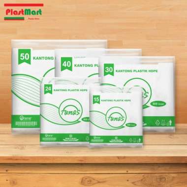 Tunas Plastik HD Putih Susu / Plastik Kresek / Plastik Assoy / HDPE Kecil 15 cm