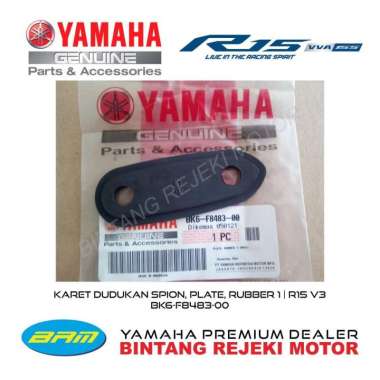 KARET DUDUKAN SPION, PLATE, RUBBER 1 | R15 V3 BK6-F8483-00