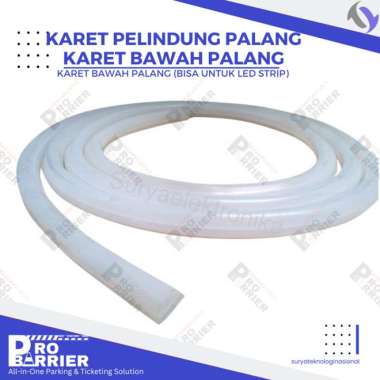 Karet Pelindung Bawah Palang Barrier Gate Karet tempat LED Strip