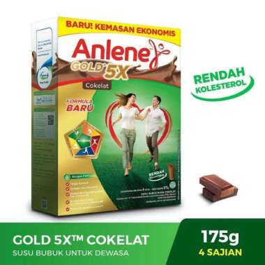 Anlene Gold Plus 175gr - Susu Bubuk Lansia Orang Tua Dewasa Anlene Coklat