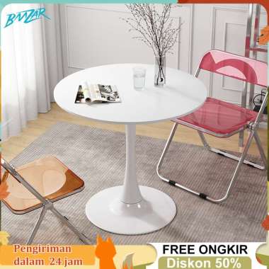 Meja Bulat Meja tamu Meja nego 80x80x74CM