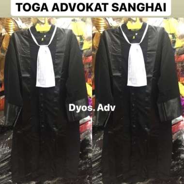 TOGA ADVOKAT PENGACARA JAKSA TWIST KRAH SANGHAI - Hitam XXL