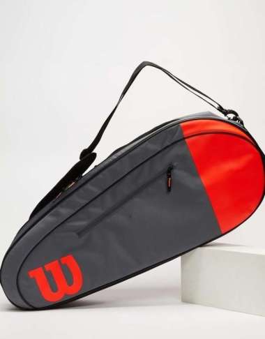 Tas Tenis Wilson Team Grey Orange 6pk/Tennis Bag Wilson Team Original