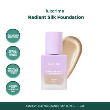 LUXCRIME Radiant Silk Foundation SPF 50 PA+++ Original - Luxcrime Sunscreen Foundation N00