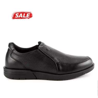 PLAYBOY SEPATU PANTOFEL PRIA ORIGINAL FORMAL SLIP ON KULIT ASLI ORI HITAM BLACK PL14