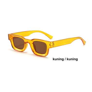 Alimama - KACAMATA PERSEGI - Kaca Mata Vintage Pria Wanita Fashion Anti Radiasi Kekinian Murah Medan