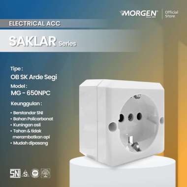 Stop Kontak Saklar Lampu Rumah Outbow OB Morgen Model Timbul Kotak Stop Kontak