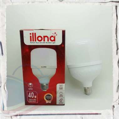 Lampu Bohlam ILLONA LED Kapsul Garansi 1 Tahun 40 Watt