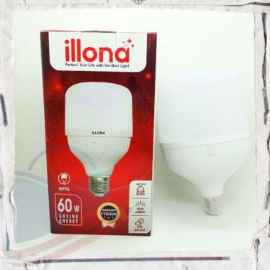 Lampu Bohlam ILLONA LED Kapsul Garansi 1 Tahun 60 Watt