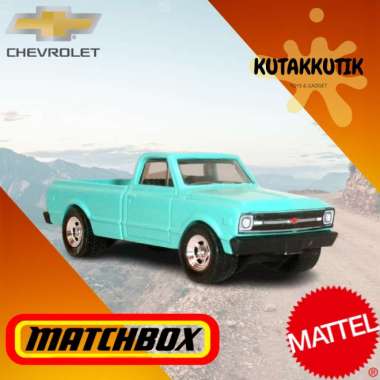 Matchbox Mobil Klasik Pickup 1968 Chevy C10 Biru Chevrolet Edition