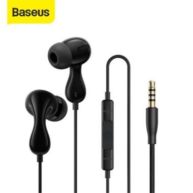BASEUS ENCOK HZ20 BASEUS CZ20 HEADSET HANDSFREE ENCOK TYPE-C JACK 3.5MM WIRED EARPHONE MIC Jack3.5mm