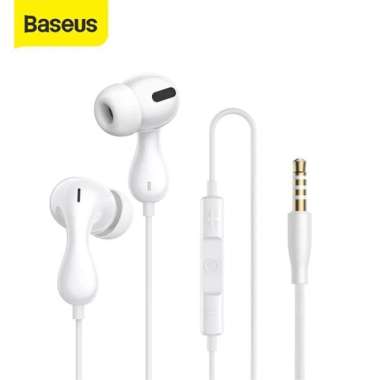 BASEUS ENCOK HZ20 BASEUS CZ20 HEADSET HANDSFREE ENCOK TYPE-C JACK 3.5MM WIRED EARPHONE MIC Jack3.5mm