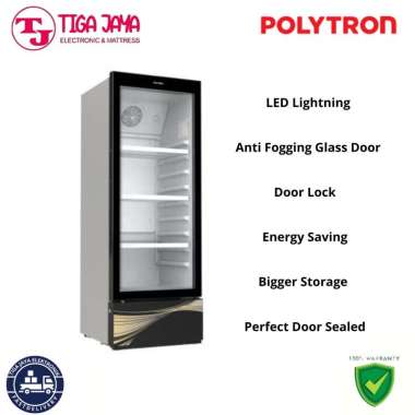 POLYTRON SCN187 SHOWCASE 3 RAK 180 LITER SCN-187