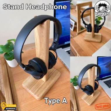Headphone hanger display stand gantungan headphone docking phone stand Type A