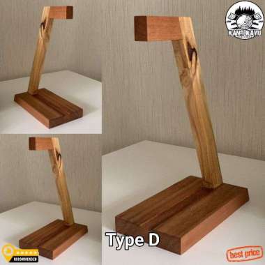 Headphone hanger display stand gantungan headphone docking phone stand Type D