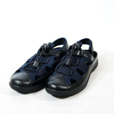 Supervice Sepatu Pria Slip On Kulit Asli Brongson 40 NAVY