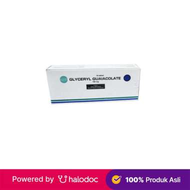 Guaifenesin / Glyceryl Guaiacolate (GG) 100 mg 10 Tablet