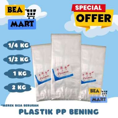 Kantong Plastik PP Bening Tebal 10x20 12x25 15x30 20x35 | Transparan 1/4kg 1/2kg 1kg 2kg | Berat 235