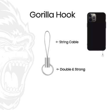 Plat Gantungan Handphone Kait Hp HPPLAT Gorilla Hook