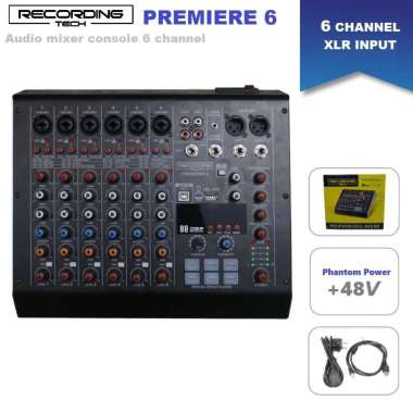 MIXER RECORDING TECH PREMIERE 6 Audio Mixer Console podcast live rec