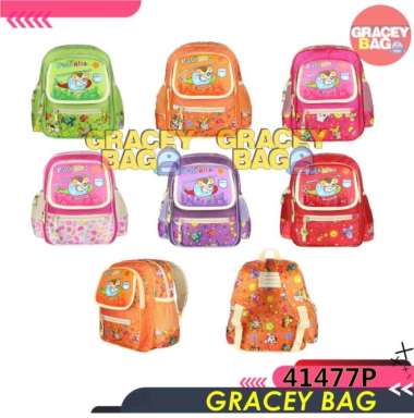 Tas Ransel Anak TK Perempuan / Alto Kode 41477P - Merah Orange