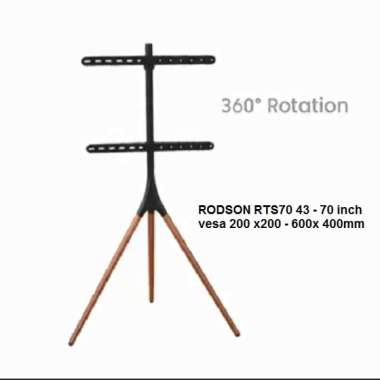 Rodson RTS70 Breket Easel Studio floor tv stand Bracket TV Standing Tripod Sudut Portable Kayu 32 -