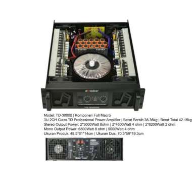 Power dB Voice TD 30000 Original Amplifier dBVoice TD30000 Class TD