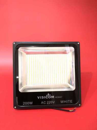 Lampu Sorot Led Flood Light Ac 220V 200 Watt White Hemat Visicom