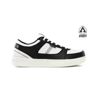Aerostreet 37-44 Hoops Low 2.0 Putih Hitam Putih - Sepatu Sneakers Casual 37