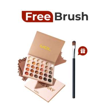 AMY'S DIARY MGL 30 Color Eyeshadow Palette Real Me Make Up Matte Finising Colour Variasi 1