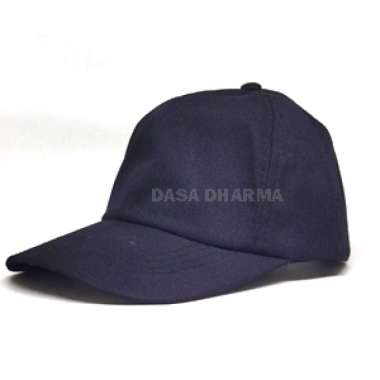 Topi Baseball Pria Hitam Polos Merah