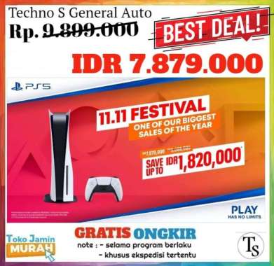 Console PS5 Original Sony Playstation 5 PS 5 New Garansi