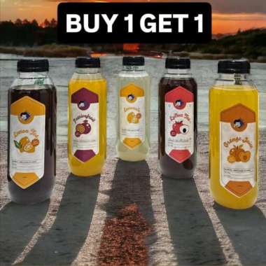 Minuman Jus 100% Buah Asli + Sucralose / Jus Jeruk / Jus Markisa / Jus Lemon / Lemon Tea / Lychee Te
