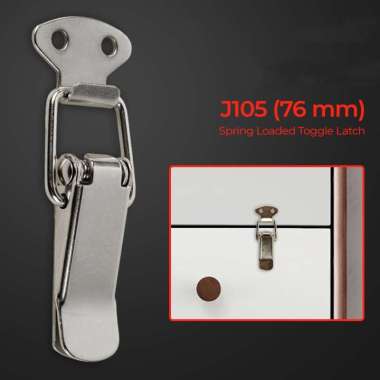 Kaitan Peti Kancing Kunci Koper Kunci Pengait Box Sistem Pegas Stainless Steel WMO YUKAKJ 2pcs J105